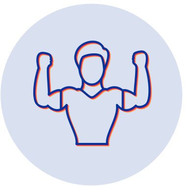 Spor Salonu Sahibi vektör illüstrasyonuName