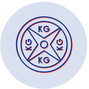 ağırlık levhası simgesi, basit tasarım vektör çizimi