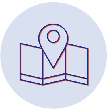 Harita iğnesi. Web simgesi