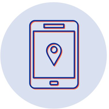 konum. Web simgesi basit illüstrasyon