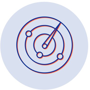 radar simgesi vektör illüstrasyonu