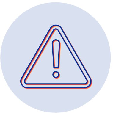 Ünlem işareti simgesi. vektör illüstrasyonu