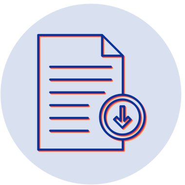 İndir. Web simgesi basit illüstrasyon