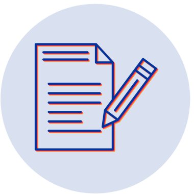 belge simgesi vektör illüstrasyonu