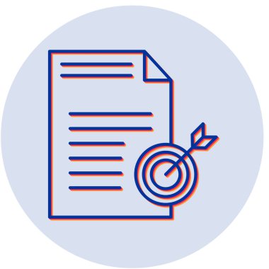 Amaç simge vektör çizim