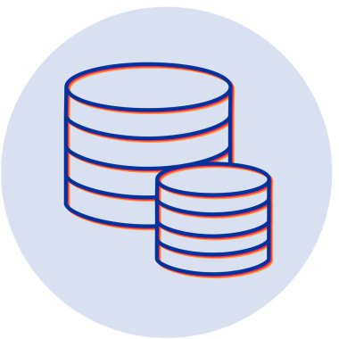 veritabanı simgesi çizimi