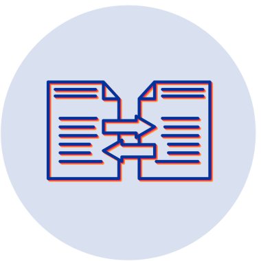 Dosya simgesinin vektör illüstrasyonu