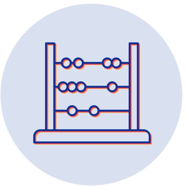Abaküs. Web simgesi basit illüstrasyon