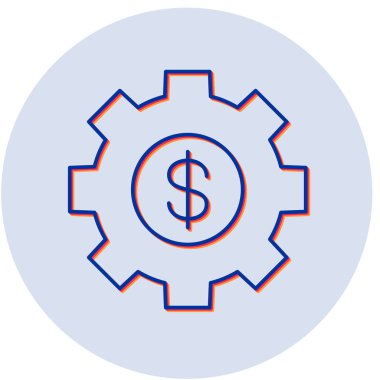 dişli simgesi vektör illüstrasyonu