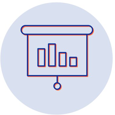 Sunum. Web simgesi basit tasarım