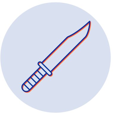 Bıçak. Web simgesi basit tasarım