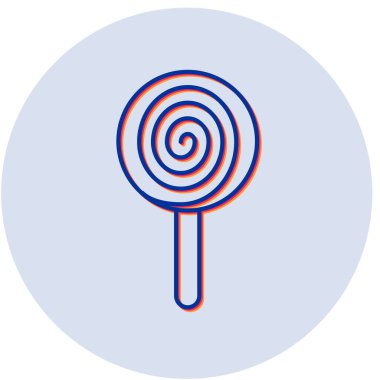 Lolipop vektör simgesi modern basit resimleme