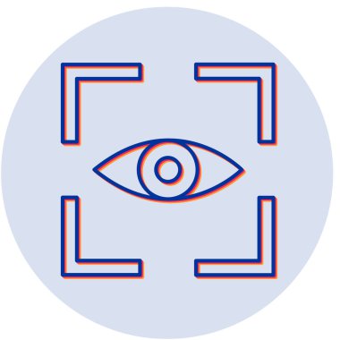 Göz. Web simgesi basit illüstrasyon