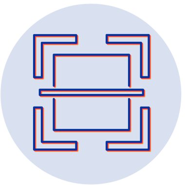 Kod Tarama simgesinin vektör çizimi