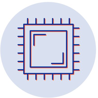 vektör lcd çip simgesi