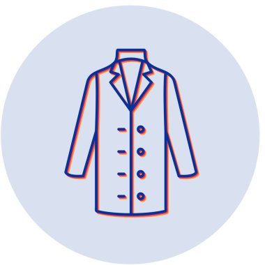 ceket simgesi, basit tasarım vektör illüstrasyonu