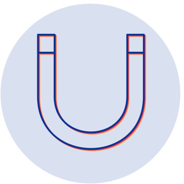 mıknatıs simgesi vektör çizimi