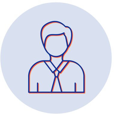 İnsan simgesinin vektör illüstrasyonu