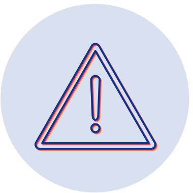 uyarı işareti simgesi, vektör illüstrasyonu