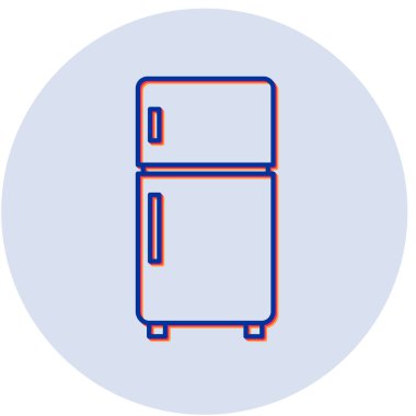 buzdolabı vektör simgesi modern basit illüstrasyon