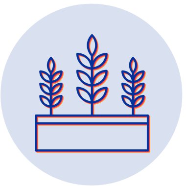 Buğday web simgesi basit tasarım illüstrasyonu