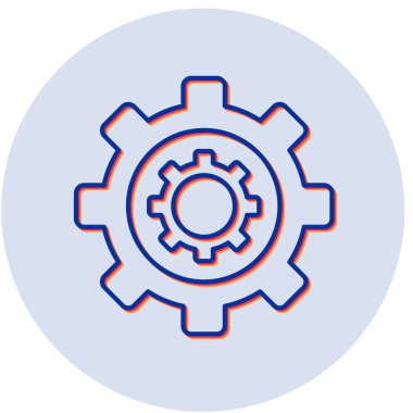 Teçhizat Web simgesi basit illüstrasyon