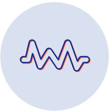 Modern sağlık simgesinin vektör illüstrasyonu