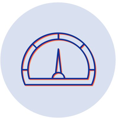 Hız göstergesi web simgesi basit tasarım illüstrasyonu