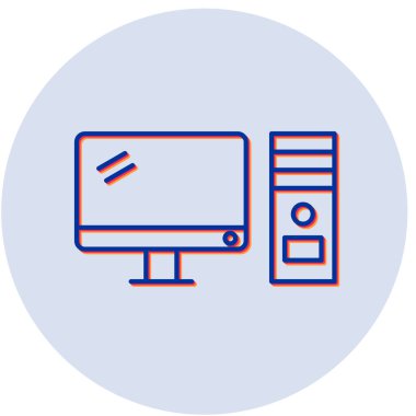 bilgisayar vektör simgesi modern illüstrasyon