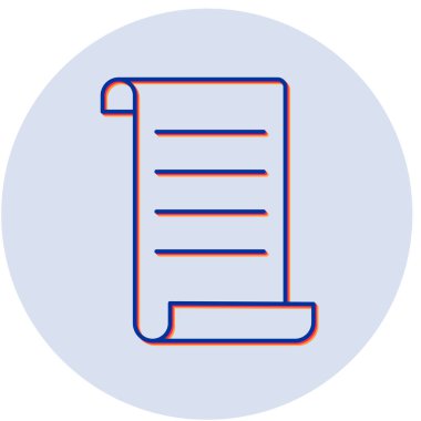 Belge. Web simgesi basit illüstrasyon