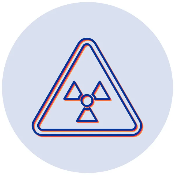 Значок Ядерної Небезпеки Векторні Ілюстрації — стоковий вектор