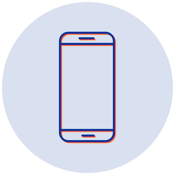 Мобильный Телефон Простая Иллюстрация — стоковый вектор