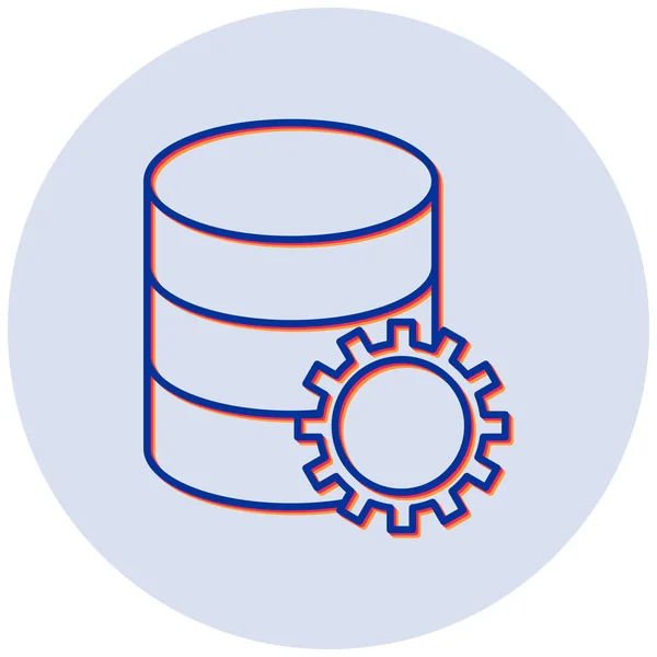 Database Web Icon Simple Illustration — Stock Vector