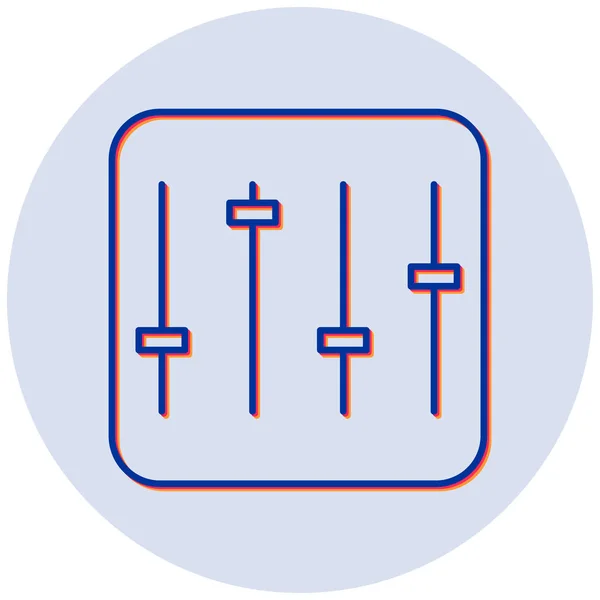 Equalizer Icon Vektor Illustration — Stockvektor