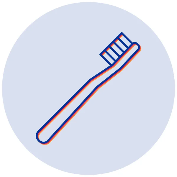 歯ブラシアイコン シンプルなデザイン — ストックベクタ