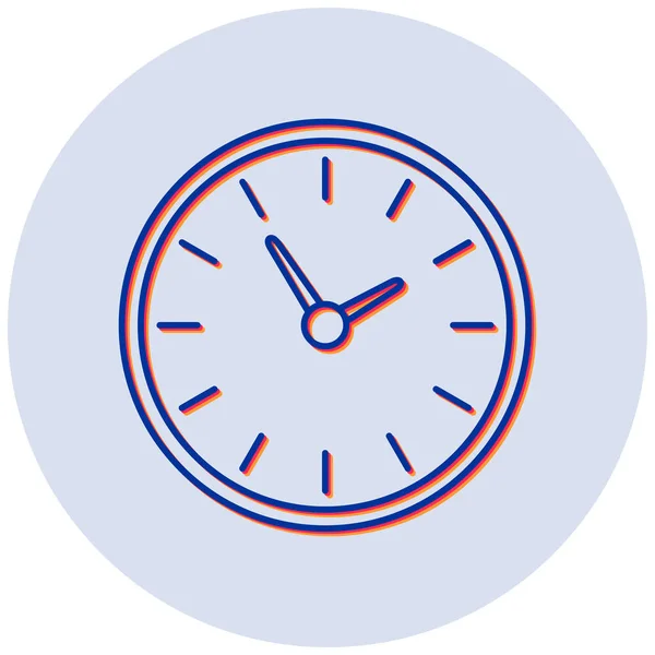 Wall Clock Web Icon Simple Illustration — Stock Vector