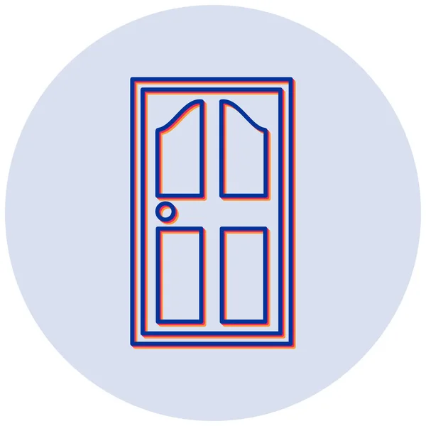 Porte Icône Vectorielle Design Simple Moderne — Image vectorielle