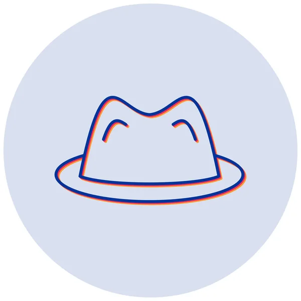 Sombrero Icono Web Ilustración Simple — Archivo Imágenes Vectoriales