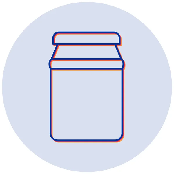 Glas Web Symbol Einfache Illustration — Stockvektor