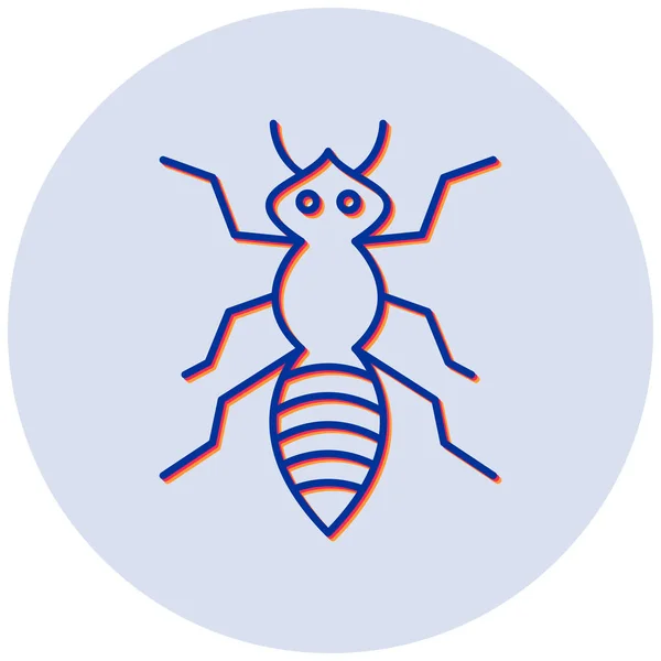 Ant Vector Icono Signo Símbolo — Vector de stock