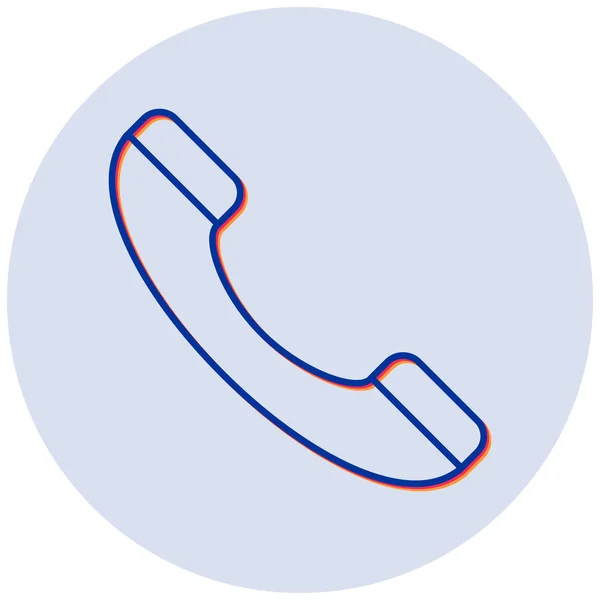 Telefon Web Symbol Einfache Illustration — Stockvektor