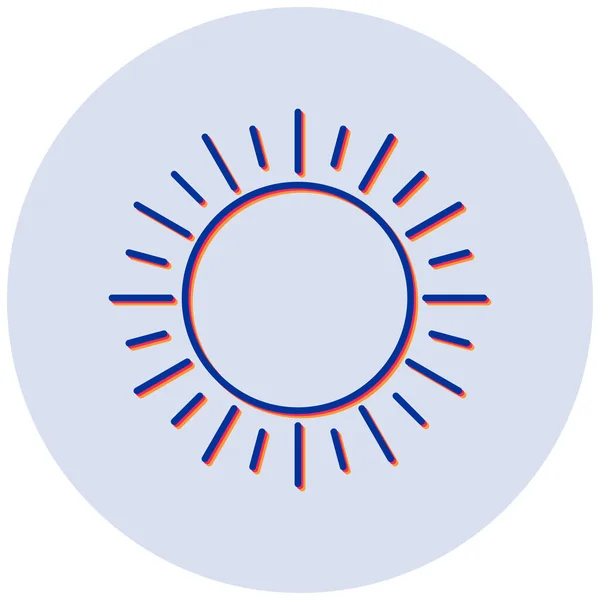 Солнце Иконка Сайта — стоковый вектор