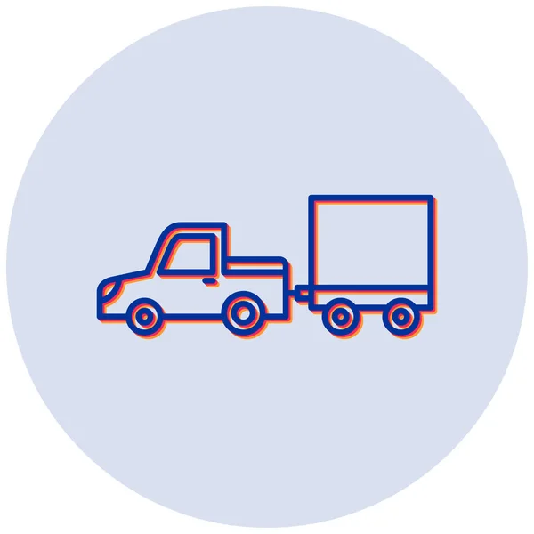 Camion Icona Web Semplice Illustrazione — Vettoriale Stock