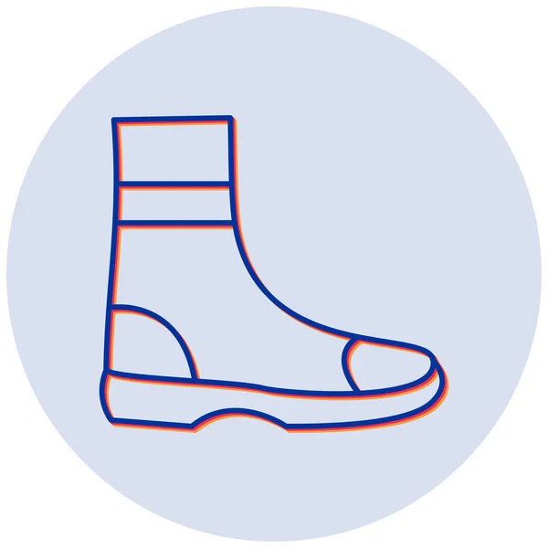Illustrazione Vettoriale Fire Boot Icona Moderna — Vettoriale Stock