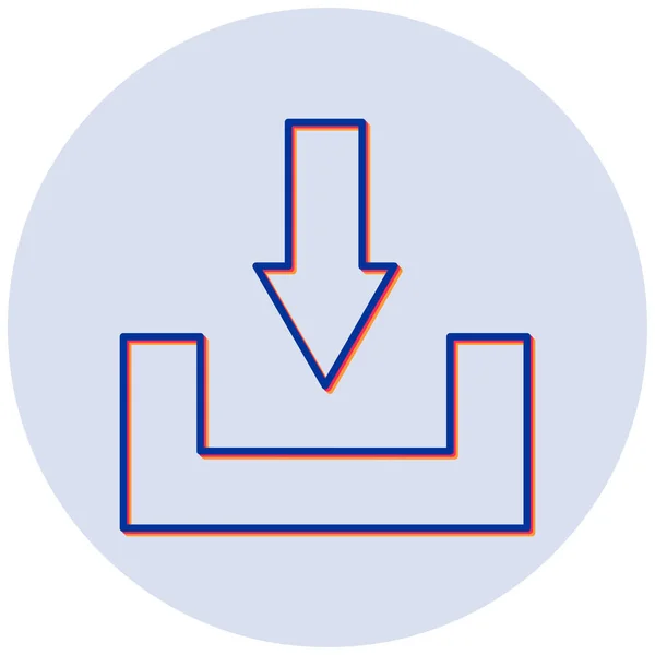 Illustration Vectorielle Télécharger Fichier Icône Moderne — Image vectorielle