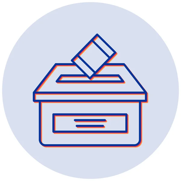 Vector Ilustración Votar Icono Moderno — Vector de stock