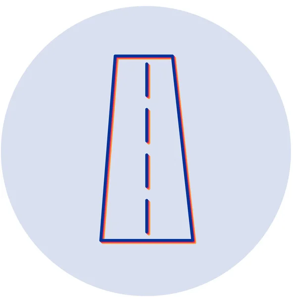 Ilustración Vectorial Icono Carretera — Vector de stock