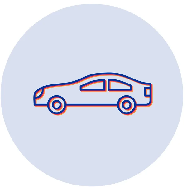 Carro Ícone Web Ilustração Simples — Vetor de Stock