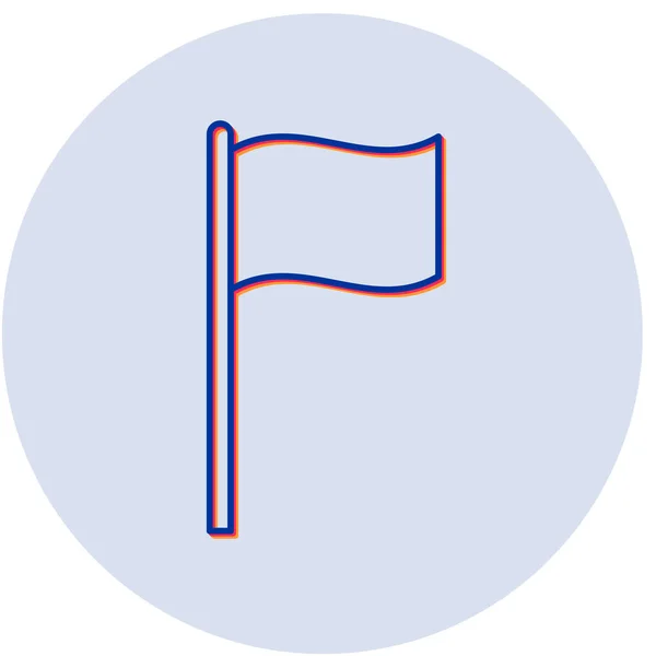 Flaggensymbol Vektor Illustration — Stockvektor