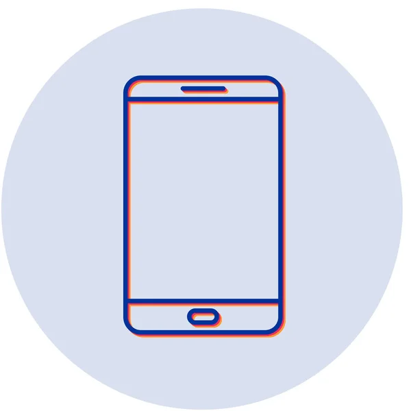 Mobiltelefon Ikon Vektor Illustration — Stock vektor